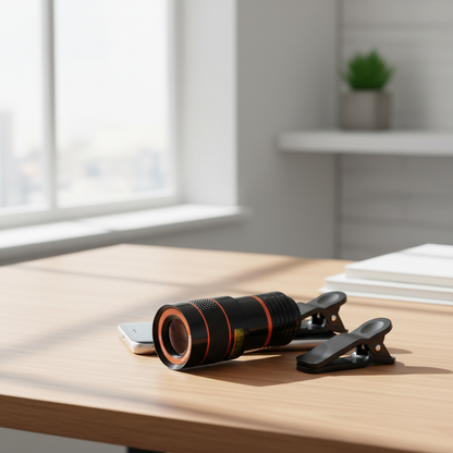 HD 8X Clip On Optical Zoom Telescope Camera Lens For Universal Mobile Cell Phone